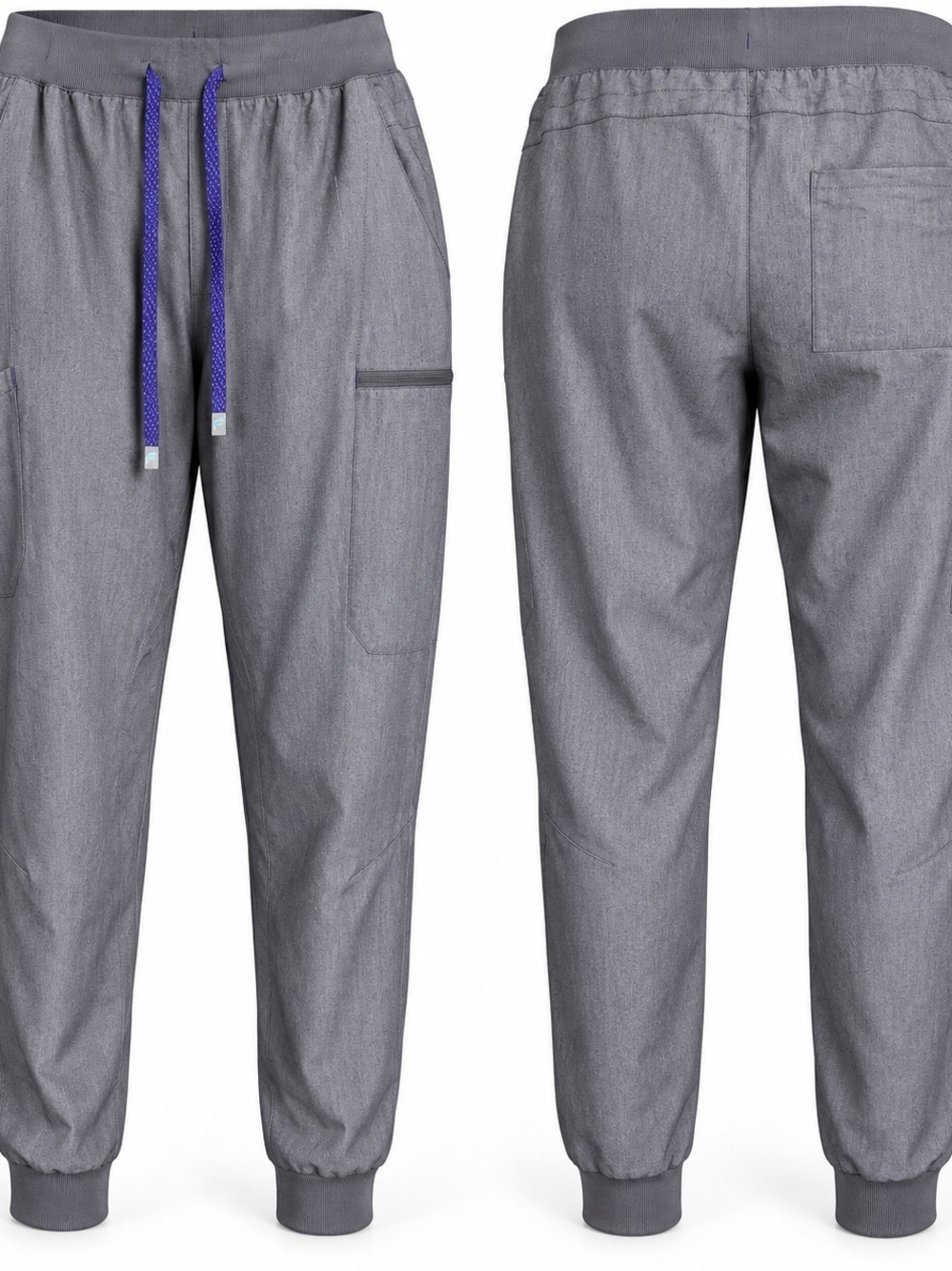 Fabletics 3X Gray Scrub Jogger Pants Utility Cargo Athleisure Workwear